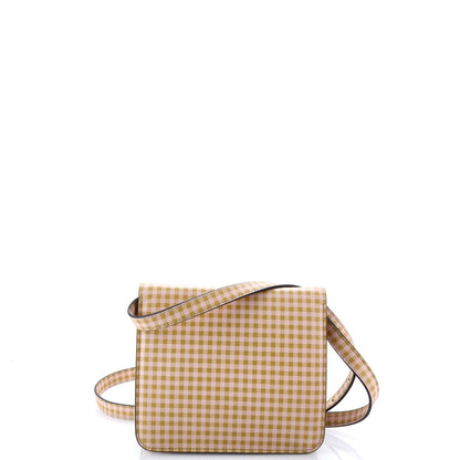 Fendi Fab Shoulder Bag Printed Leather With Crystal Detail