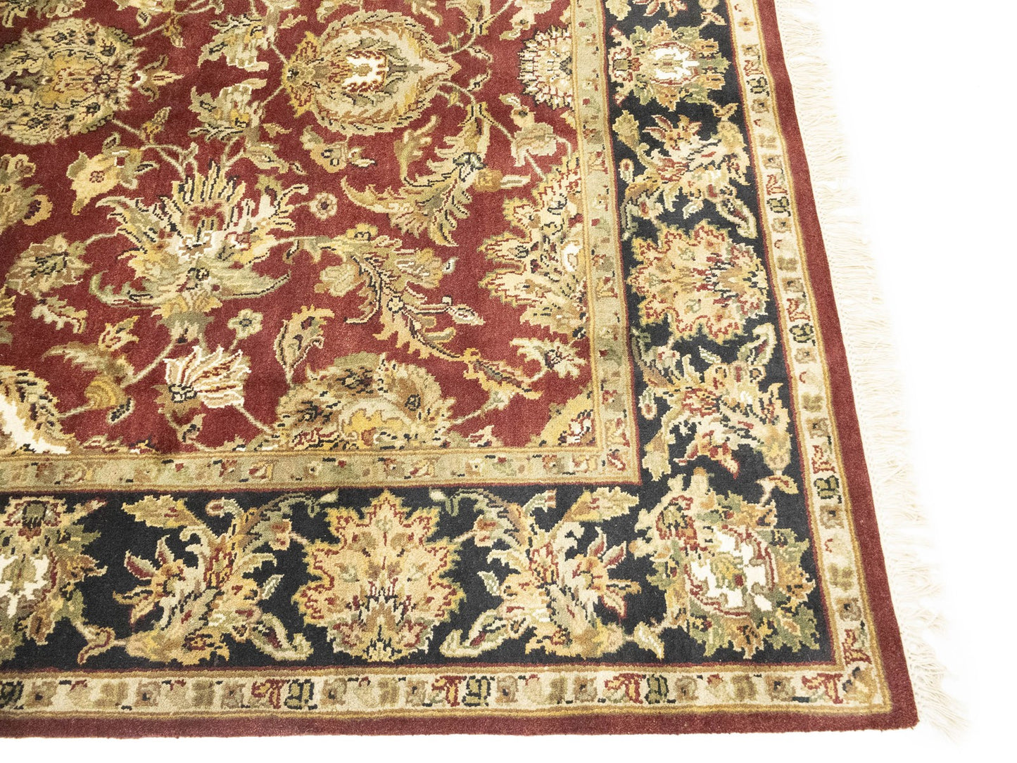 Handmade 6X9 Agra Jaipur Floral Oriental Rug Thick Pile Home Decor Carpet