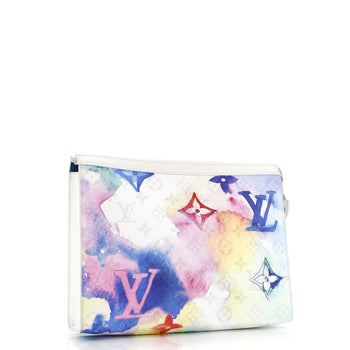 Louis Vuitton Pochette Voyage Limited Edition Monogram Watercolor Canvas Mm