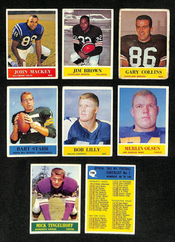 1964 Philadelphia Football Card Complete Set