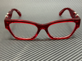 Versace Ve3367U 5495 Red Transparent Women'S 54
