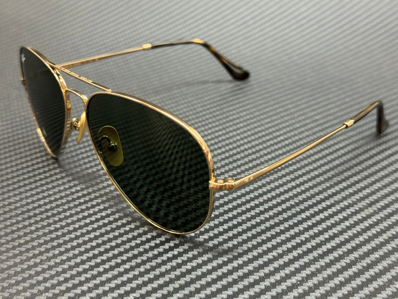 RAY BAN RB8089 926531 Arista Gold Green Titanium Unisex 58 mm Sunglasses