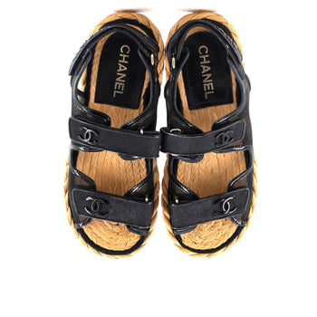 Chanel Women'S Espadrille Dad Sandals Mesh