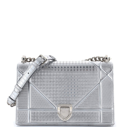 Christian Dior Diorama Flap Bag Cannage Embossed Calfskin Medium