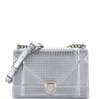 Christian Dior Diorama Flap Bag Cannage Embossed Calfskin Medium