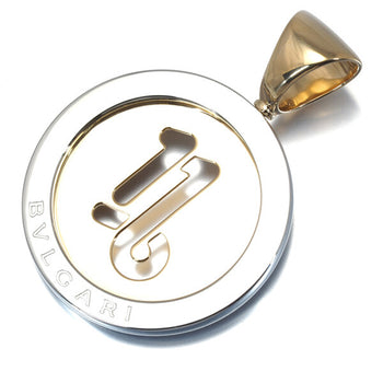 Bvlgari Pendant Capricorn Tondo Zodiac 18K 750 Yellow Gold/Stainless Steel
