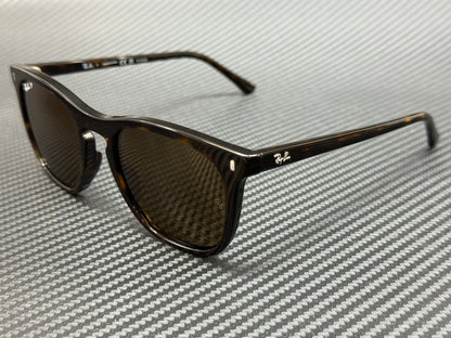 RAY BAN RB2210 902 57 Havana Brown Polarized Unisex 53 mm Sunglasses