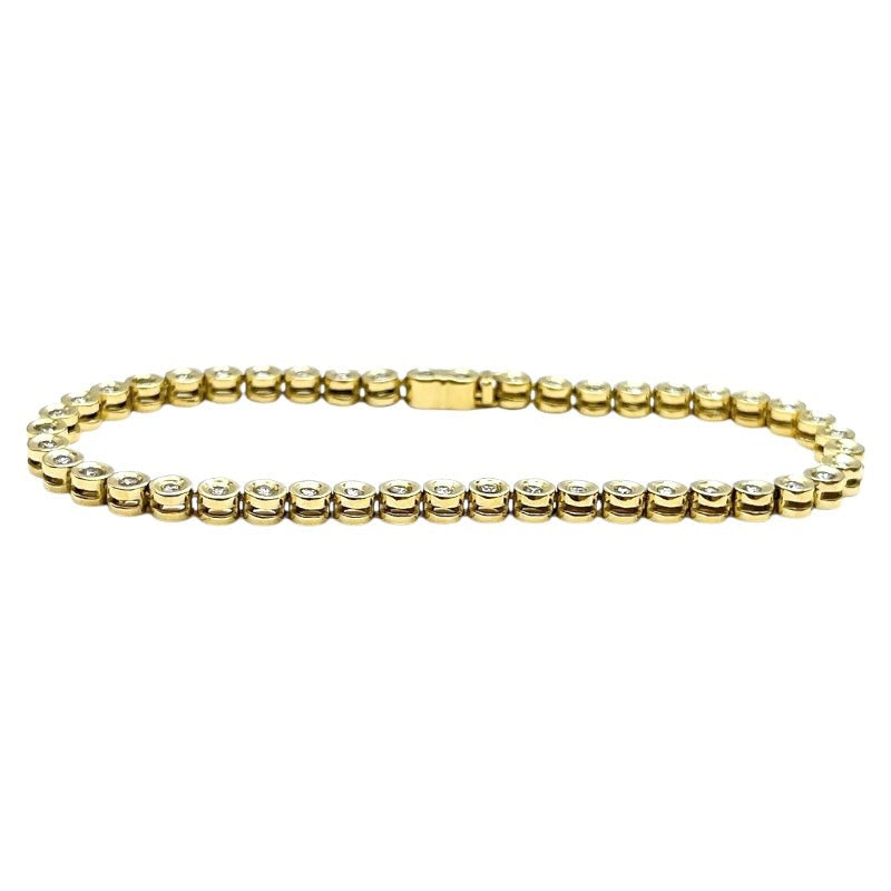 Diamond 1.0Ct Tennis Bracelet K18Yg