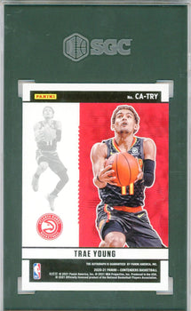 Trae Young Autographed 2020-21 Panini Contenders Autographs Card #Ca-Try (Sgc)