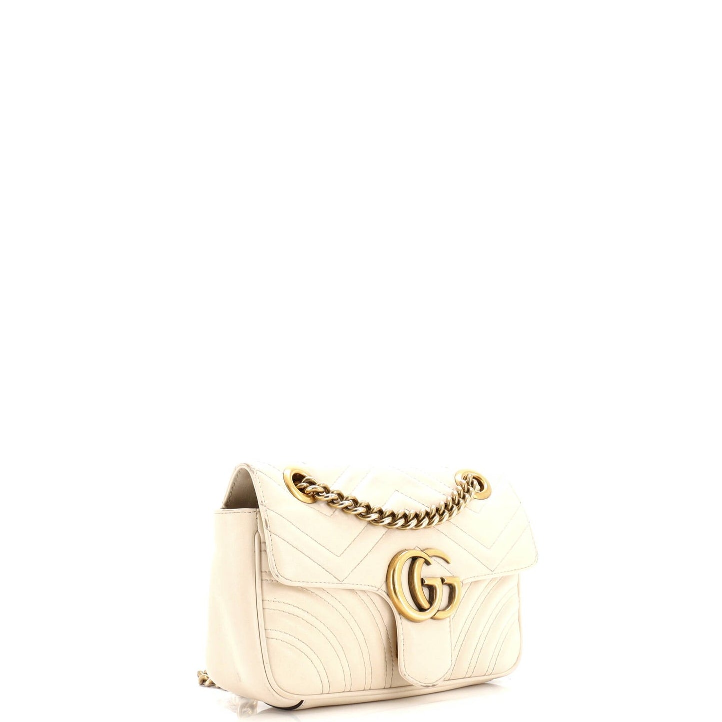 Gucci Gg Marmont Flap Bag Matelasse Leather Mini