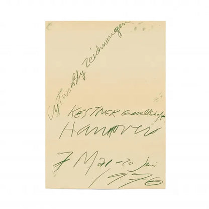 Kestner Gesellschaft Zeichnungen Exhibition Poster Cy Twombly 1976