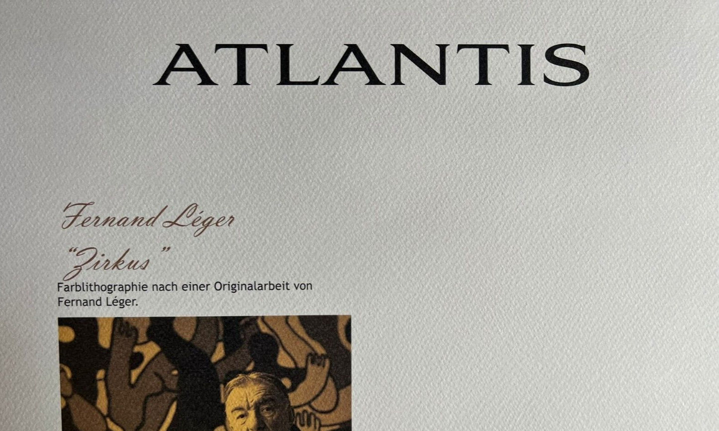 Fernand Lger "Circus" Lithograph Coa Numbered Signature Stamp