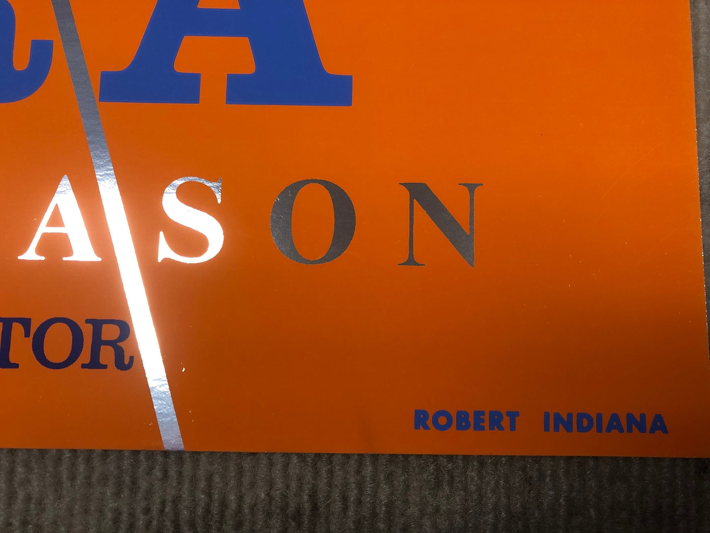 Robert Indiana The Santa Fe Opera " Serigraph Pop Art Blue, Orange