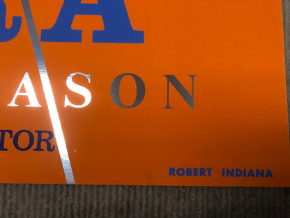 Robert Indiana The Santa Fe Opera " Serigraph Pop Art Blue, Orange