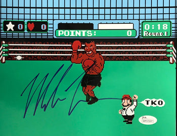 Mike Tyson Autographed Tyson'S Punchout 8X10