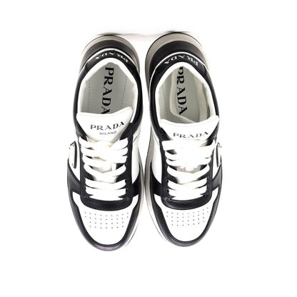 Prada Women'S Downtown Low-Top Sneakers Leather