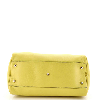 Gucci Bamboo Shopper Boston Bag Leather Medium