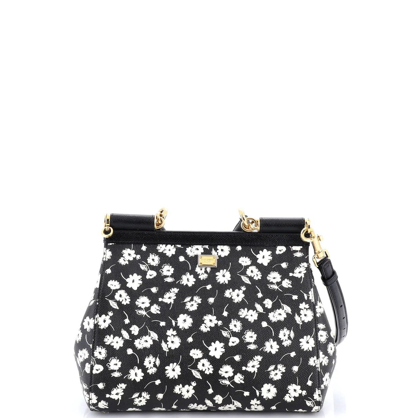 Dolce & Gabbana Miss Sicily Bag Printed Leather Medium