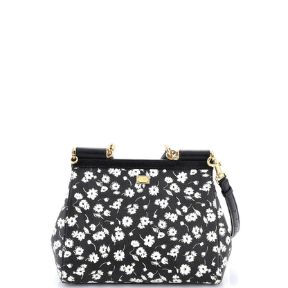 Dolce & Gabbana Miss Sicily Bag Printed Leather Medium