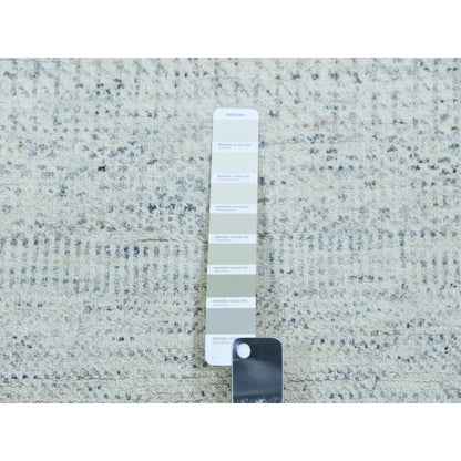 2'5"X15'10" Stonington Gray Modern Wool Hand Knotted Undyed Xl Runner Rug