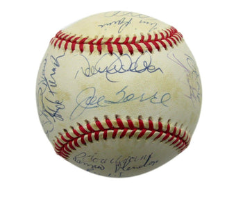 2000 Yankees Team-Signed By 22 1998 Ws Baseball Psa Jeter Raines Torre Hof 96420