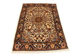 Vintage Handmade Floral Oriental Rug Carpet