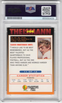 Joe Theismann Tombstone Pizza Psa Auto Grade Gem