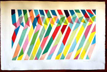 Piero Dorazio Acquaforte 80X120 Signed Hand