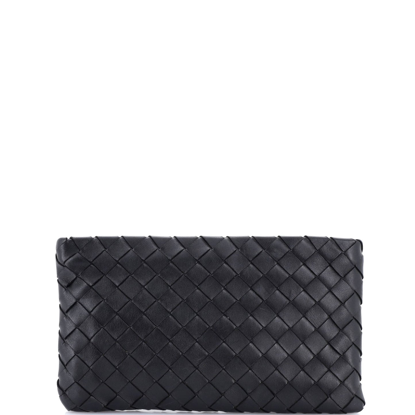 Bottega Veneta Zip Pouch Clutch Intrecciato Nappa Medium