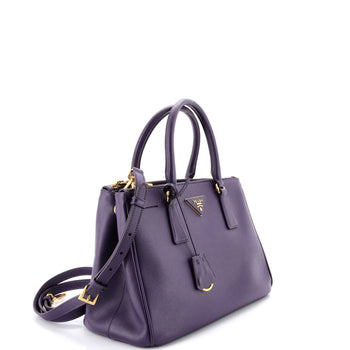 Small Prada Double Zip Lux Tote Saffiano Leather