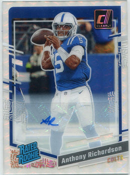 Anthony Richardson 2023 Panini Clearly Donruss Rated Rookie Autographed Case Hit