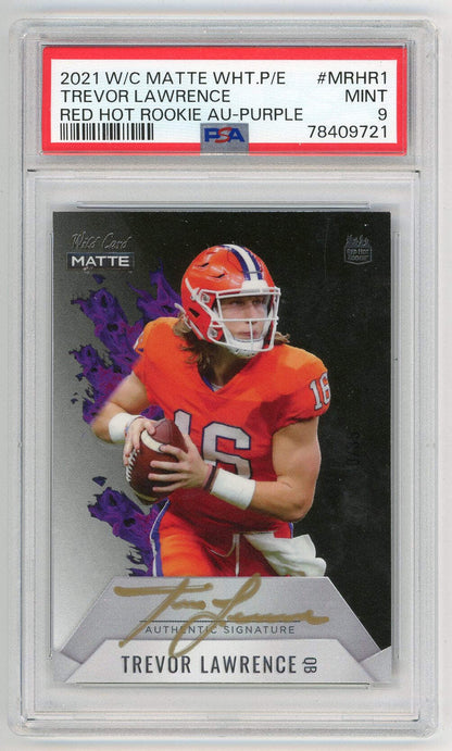 Trevor Lawrence 2021 Wild Card Matte Red Hot