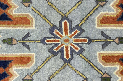 9X12 ft Navy Tribal Heriz Serapi Wool Oriental