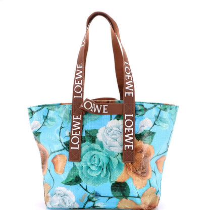 Loewe Fold Logo Strap Tote Printed Vinyl Large