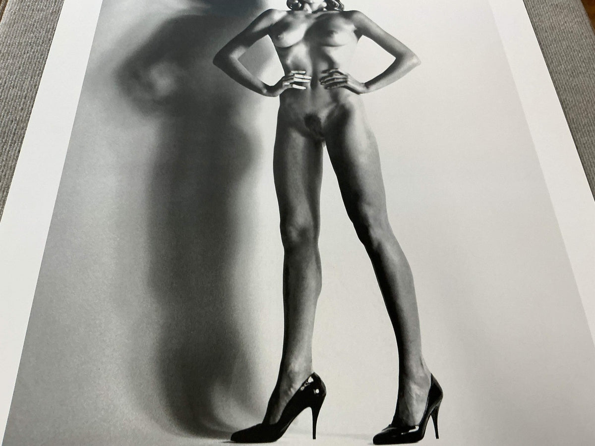HELMUT NEWTON Big Nude 33" x 23.25" Poster 1992 Photography Black & White