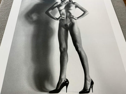 HELMUT NEWTON Big Nude 33" x 23.25" Poster 1992 Photography Black & White