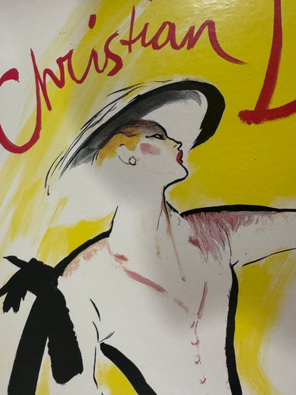 Hommage A Christian Dior Authentic Original Poster 1987 By Rene Gruau 16X24