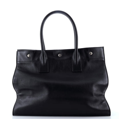 Saint Laurent Rive Gauche Shopper Tote Leather Small