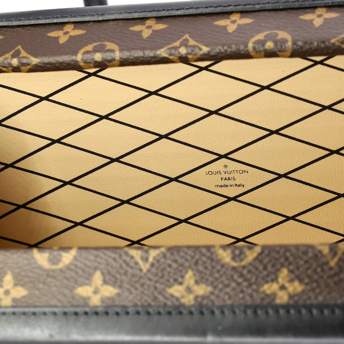 Louis Vuitton Petite Malle Handbag Monogram Canvas
