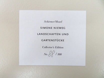 Simone Nieweg - Landshaften Und Gartenstucke Ed100 Photo Book Signed Photo Print