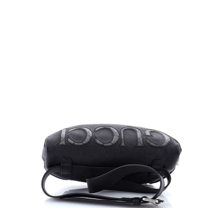 Gucci Logo Belt Bag Leather With Gg Coated Canvas