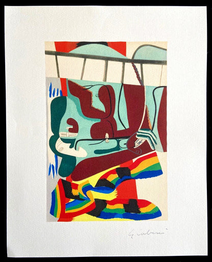 Le Corbusier Lithograph 1969 Coa Mourlot Numbered A Hand Signature