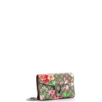 Gucci Dionysus Chain Wallet Blooms Print Gg Coated Canvas Small