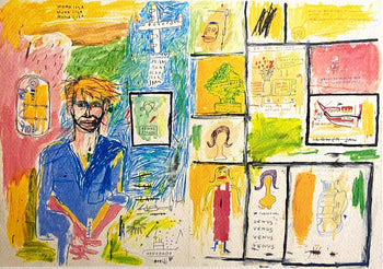 Jean-Michel Basquiat Lithograph Signed Numbered In Pencil