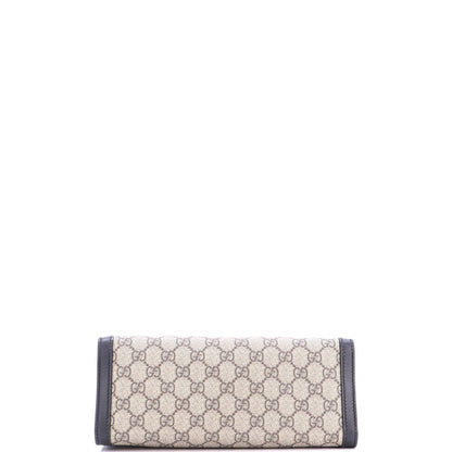 Gucci Padlock Chain Tote Gg Coated Canvas With Leather Small