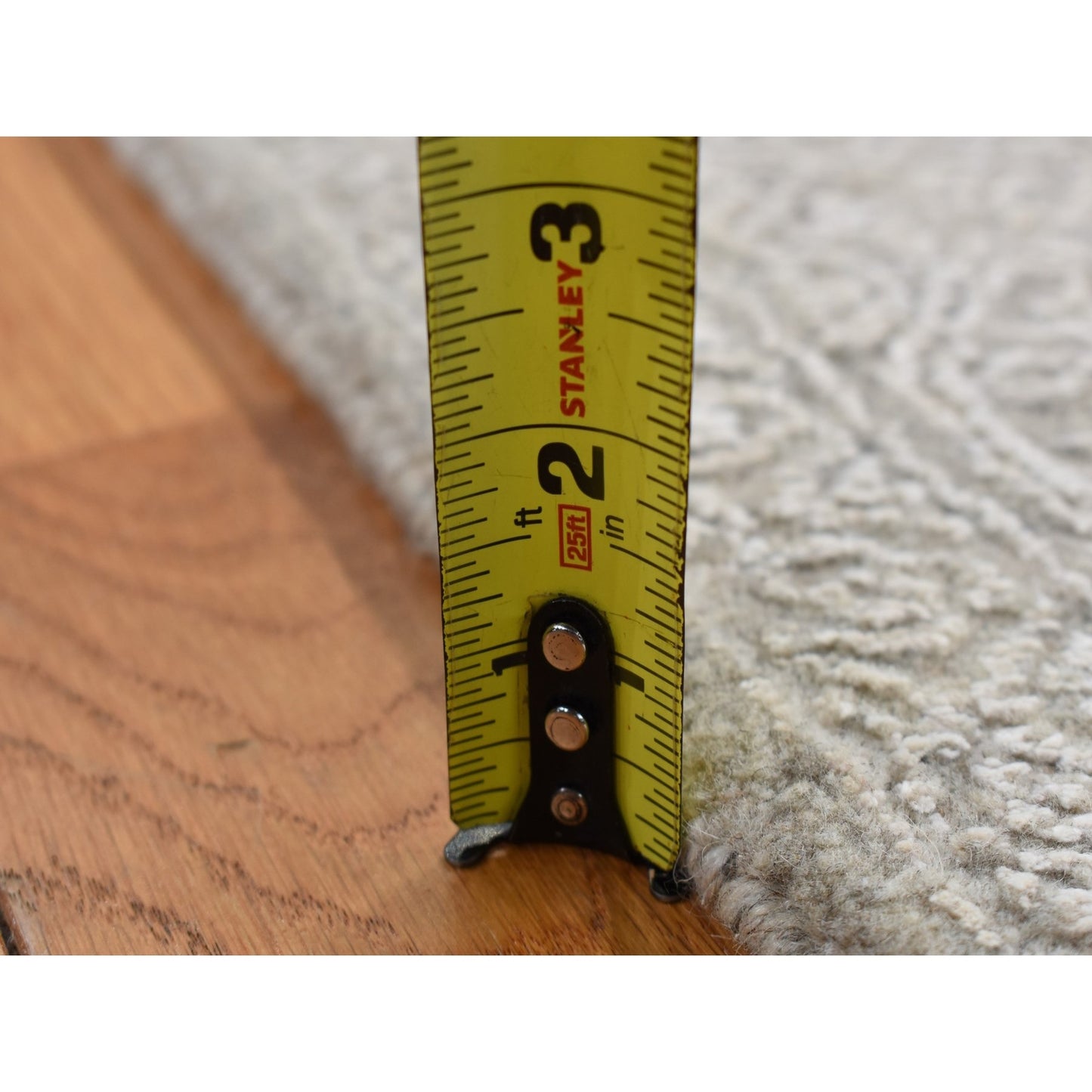 5'9"X9' Gray Wool And Silk Fine Jacquard Hand Loomed Oriental Rug