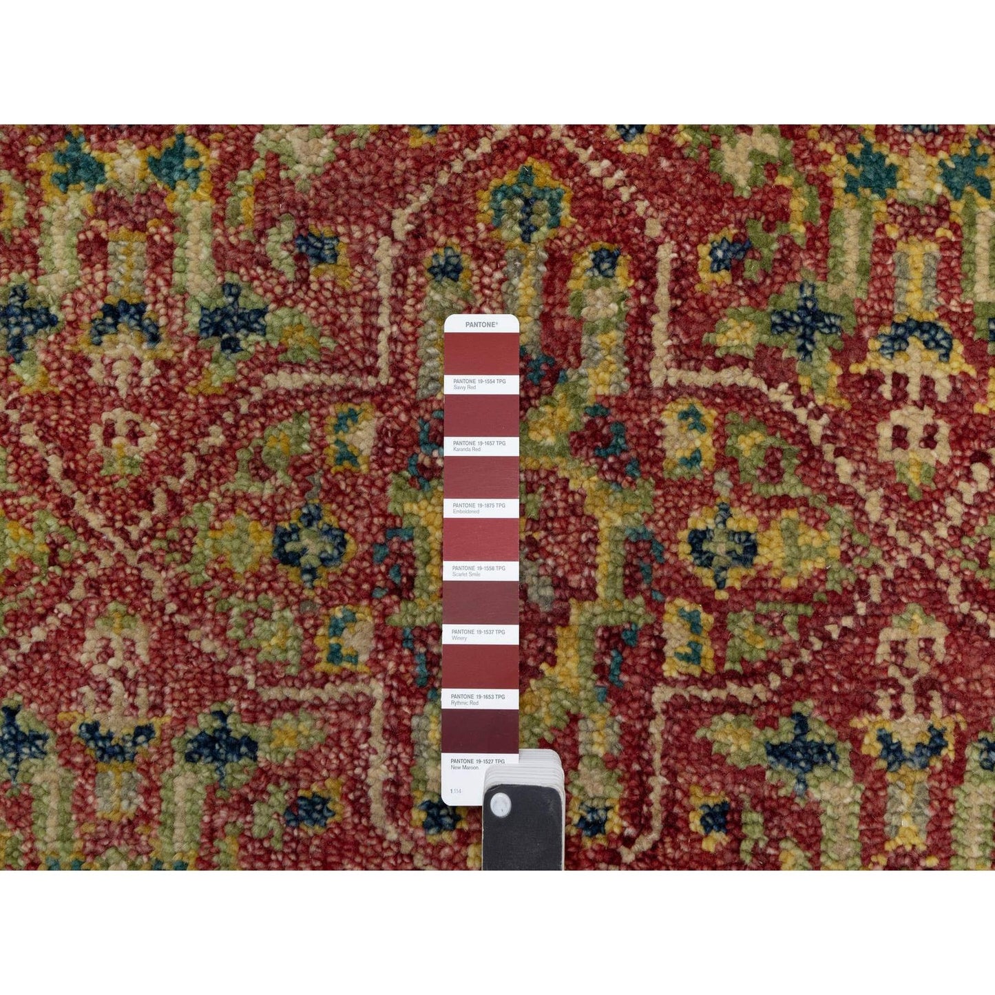 6'X8'10" Savvy Red Antiqued Oushak Reimagined 100% Wool Hand Knotted Rug