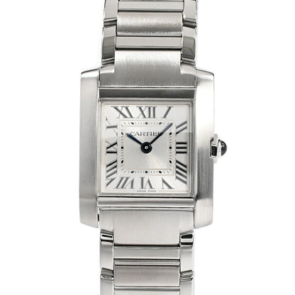 Cartier Tank Francaise Sm Wsta0065 Silver Ladies Used Watch #61523