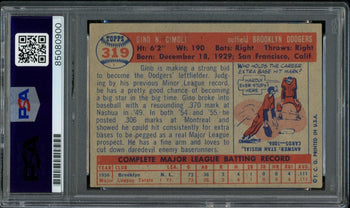Gino Cimoli Signed 1957 Topps Trading Card #319