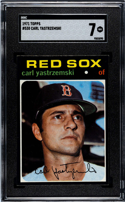 Carl Yastrzemski 1971 Topps Card #530 Sgc 7